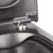 Унитаз подвесной QTAP Tern безободковый черный с сиденьем Soft-close QT1733052ERMB - QT1733052ERMB - 6