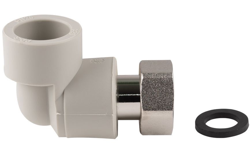 Кутик PPR THERMO ALLIANCE з накидною гайкою 20х1/2" ВР - DSE701