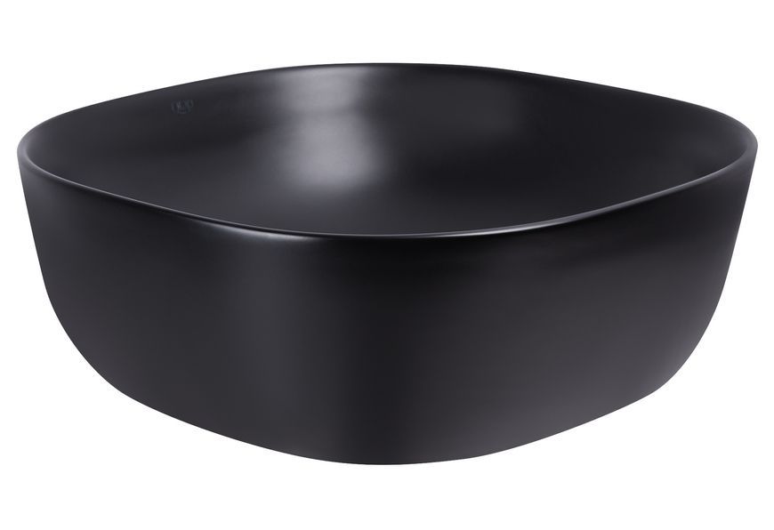 Раковина-чаша Qtap Kolibri накладна квадратна 415x415x150 Matt black QT10112144MBMBN - QT10112144MBMBN