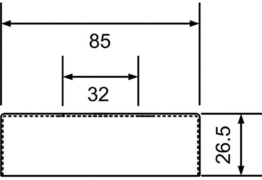 Розетка маскуюча McALPINE латунна 32 мм WALLFLANGE-CP32 хром