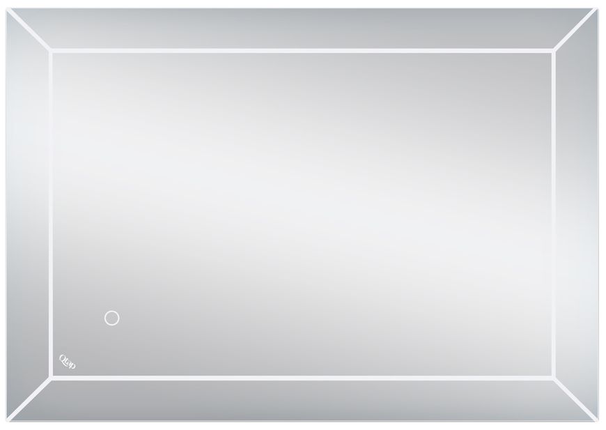 Зеркало QTAP Aries прямоугольное 500х700 с LED-подсветкой, сенсорный выключатель, универсальное QT037816015070W