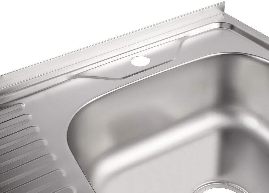 Кухонна мийка LIDZ 6060-R Satin 0,6 мм (155) - LIDZ6060RSAT06