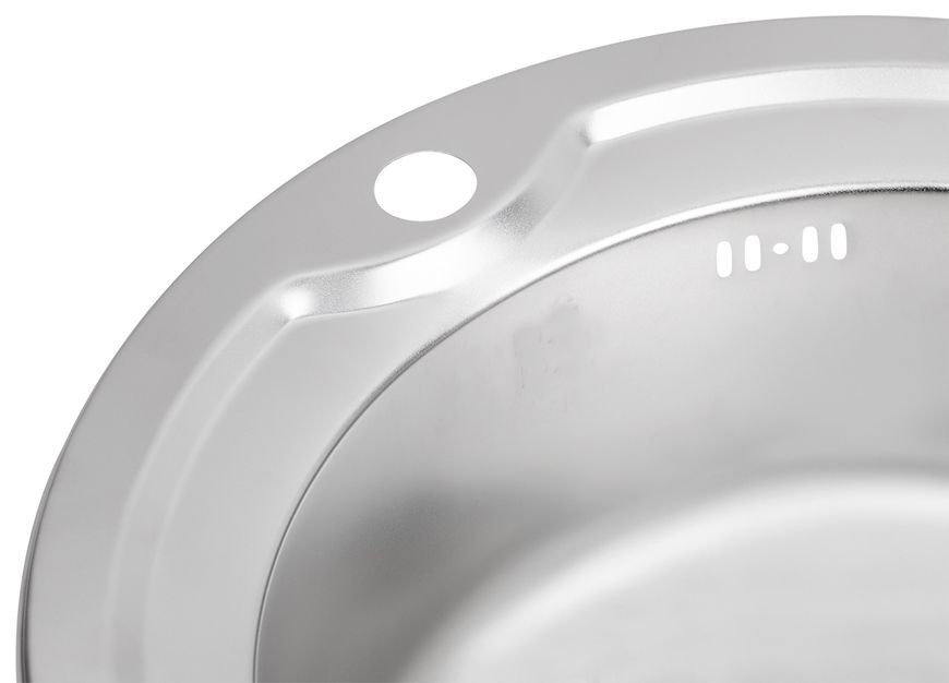 Мойка для кухни врезная Brinex 510-D Satin 0,8 мм BRIN510SAT08 - BRIN510SAT08