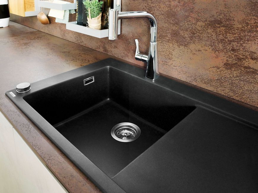 Кухонна мийка HANSGROHE S5110-F450 1050х510 крило праворуч Graphiteblack чорний графіт 43330170 - 43330170