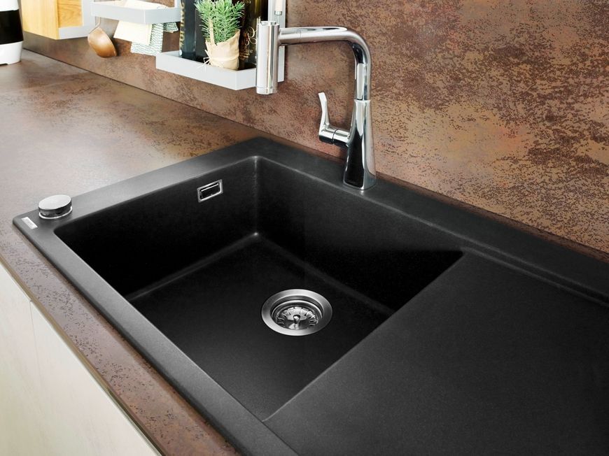 Кухонная мойка HANSGROHE S5110-F450 1050х510 крыло справа Graphiteblack черный графит 43330170 - 43330170