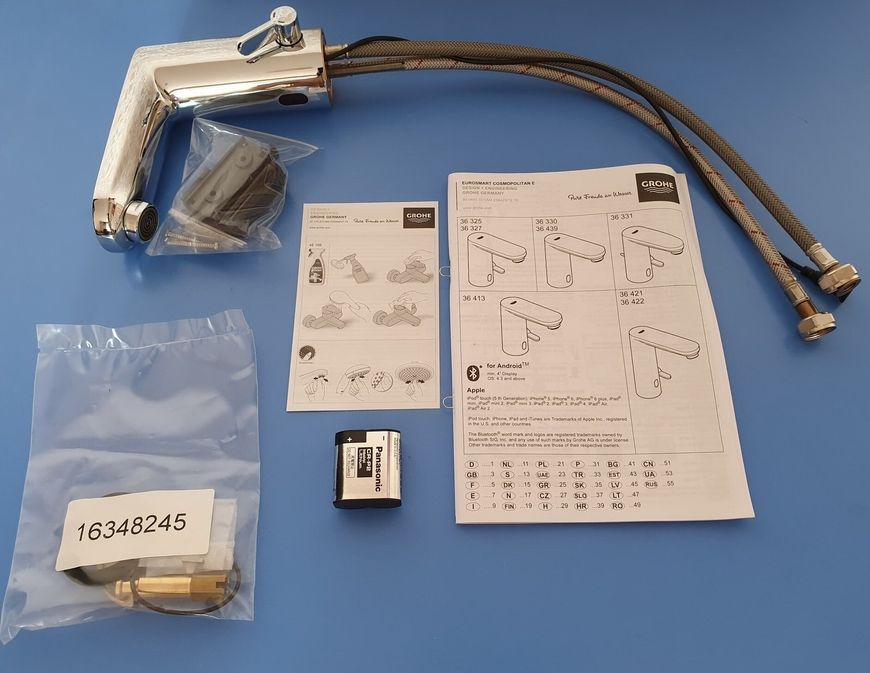 Смеситель для умывальника GROHE Eurosmart Cosmopolitan E 36327001 бесконтактный - 36327001