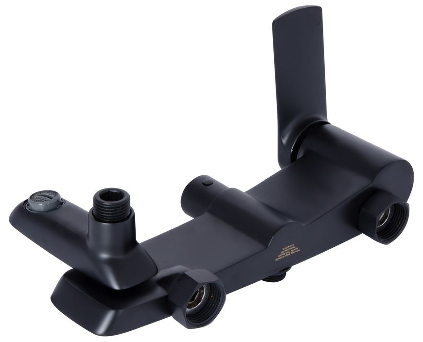 Душова система Qtap Slavonice з поворотним виливом Black Matt QTSLA111BLM45911 - QTSLA111BLM45911