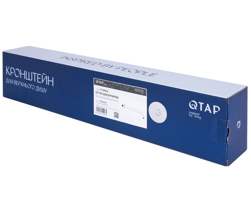Кронштейн для верхнего душа Qtap Trubice 366 мм круглый QTTRU120CRM45926 Chrome - QTTRU120CRM45926