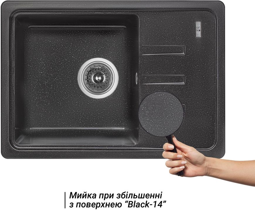 Кухонна мийка LIDZ 620x435/200 BLM-14 (LIDZBLM14620435200) - LIDZBLM14620435200