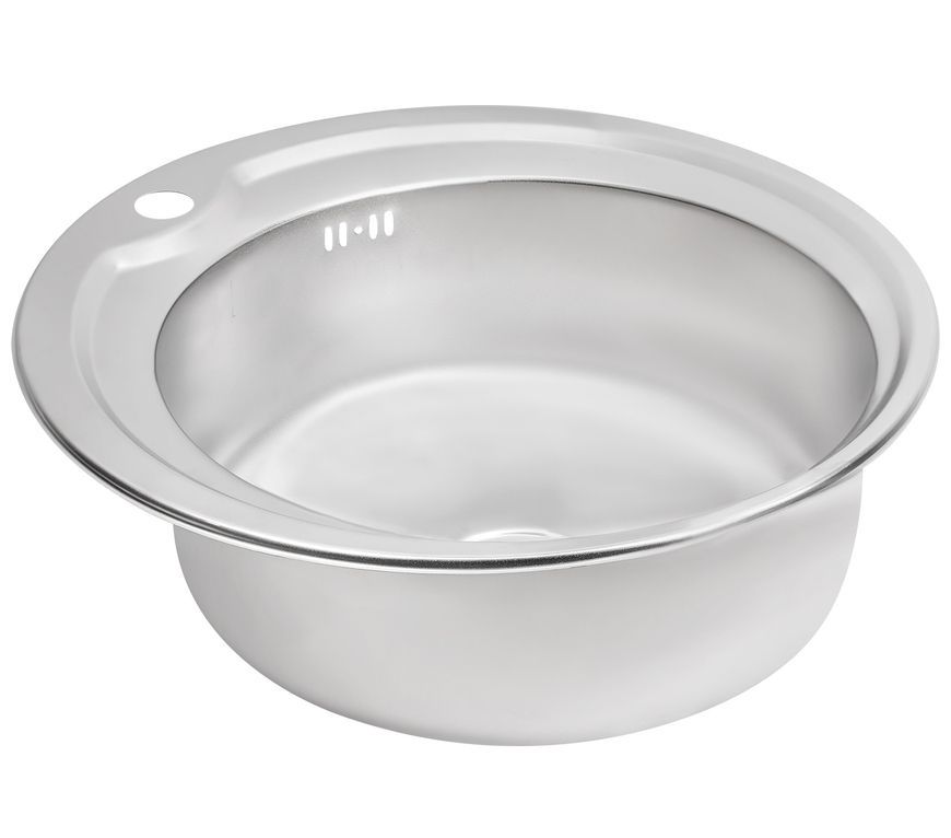 Мойка для кухни врезная Brinex 510-D Satin 0,8 мм BRIN510SAT08 - BRIN510SAT08
