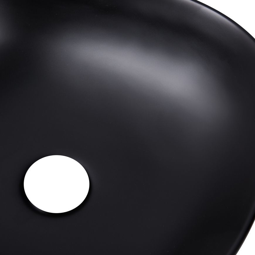 Раковина-чаша Qtap Kolibri накладна квадратна 415x415x150 Matt black QT10112144MBMBN - QT10112144MBMBN