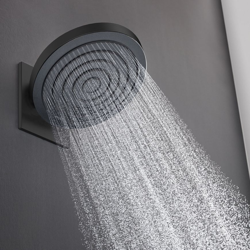 Верхній душ з тримачем HANSGROHE Pulsify S 260 2jet EcoSmart Matt Black 24151670 чорний/графіт - 24151670