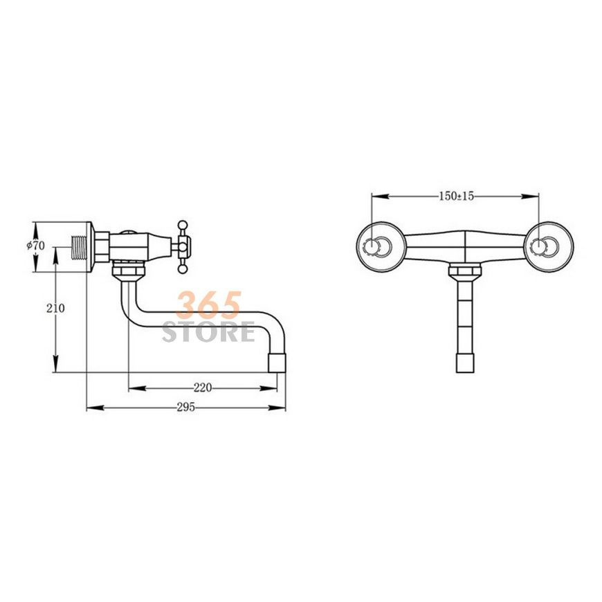 Змішувач для мийки POTATO P4665 - POTP4665