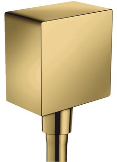 Шланговое подключение HANSGROHE FixFit с обратным клапаном Polished Gold Optic 26455990 золото - 26455990