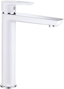 Змішувач для умивальника високий IMPRESE BRECLAV 05245WH хром/білий, 35 мм - 05245WH