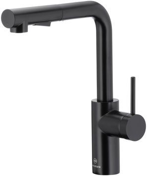 Смеситель для кухни KFA ARMATURA DUERO BASIC BLACK с выдвижным изливом 6623-110-81 - 6623-110-81