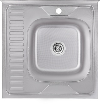 Кухонна мийка LIDZ 6060-R Decor 0,8 мм (180) - LIDZ6060RDEC08