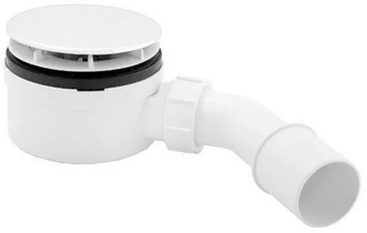 Сифон McALPINE для душового піддона HC2730LWHN-PB 90 мм білий очистка зверху - HC2730LWHN-PB
