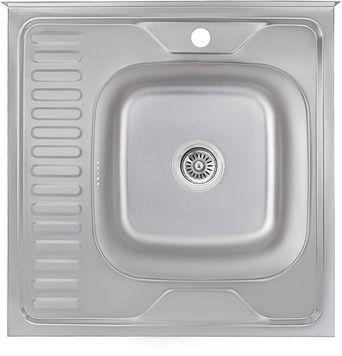 Кухонная мойка LIDZ 6060-R Decor 0,8 мм (180) - LIDZ6060RDEC08