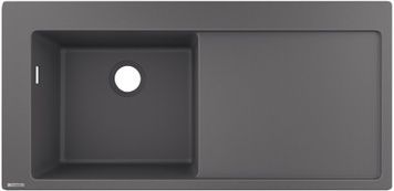 Кухонна мийка HANSGROHE S5110-F450 1050х510 крило праворуч Stonegrey сірий камінь 43330290 - 43330290