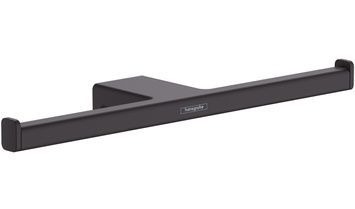 Тримач для туалетного паперу подвійний HANSGROHE AddStoris Matt Black 41748670 чорний матовий