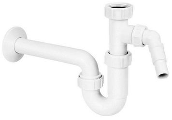 Сифон для умивальника McALPINE 1 1/4&Prime; x 32 мм з підключенням до пральної машини HC4PF-32WM - HC4PF-32WM