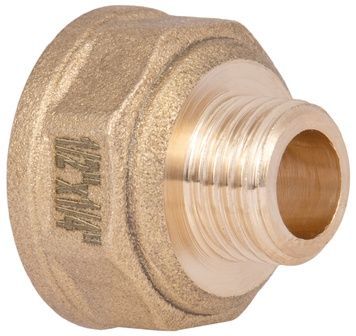Переходник латунный (соединение резьбовое) Thermo Alliance Standart 1/2" ВР х 1/4" НР SD409156