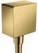 Шланговое подключение HANSGROHE FixFit с обратным клапаном Polished Gold Optic 26455990 золото - 26455990 - 1