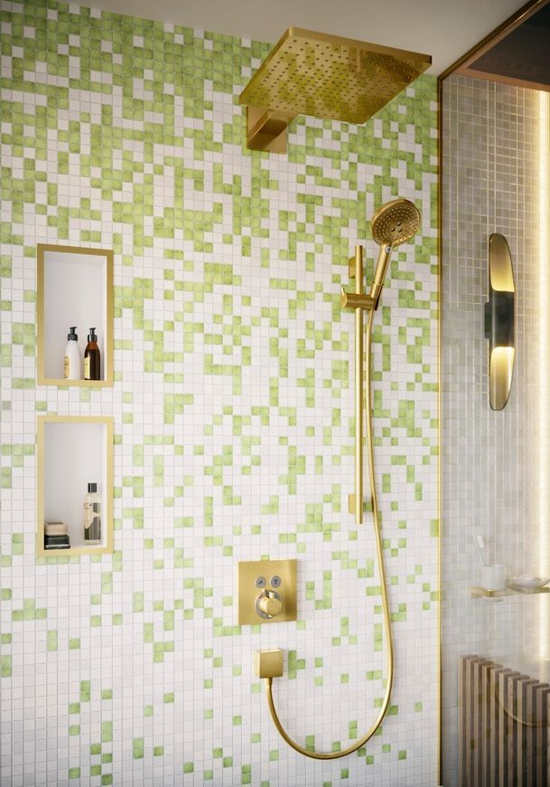 Шланговое подключение HANSGROHE FixFit с обратным клапаном Polished Gold Optic 26455990 золото - 26455990