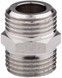 Ніпель латунний SD Forte 1/2"х1/2" рівнопрохідний нікельований SF35815