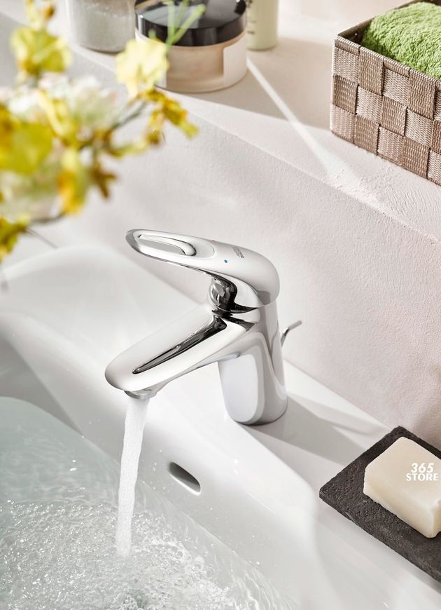 Смеситель для умывальника GROHE Eurostyle 33558003 с донным клапаном - 33558003
