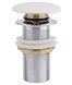 Раковина Qtap Cardinal 565х395х135 подвесная/накладная овальная White с донным клапаном QT0411K177W - QT0411K177W - 6