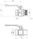 Кран шаровой ICMA 1" 1/4 прямой PN30 №352 87352AG11 - 87352AG11 - 2