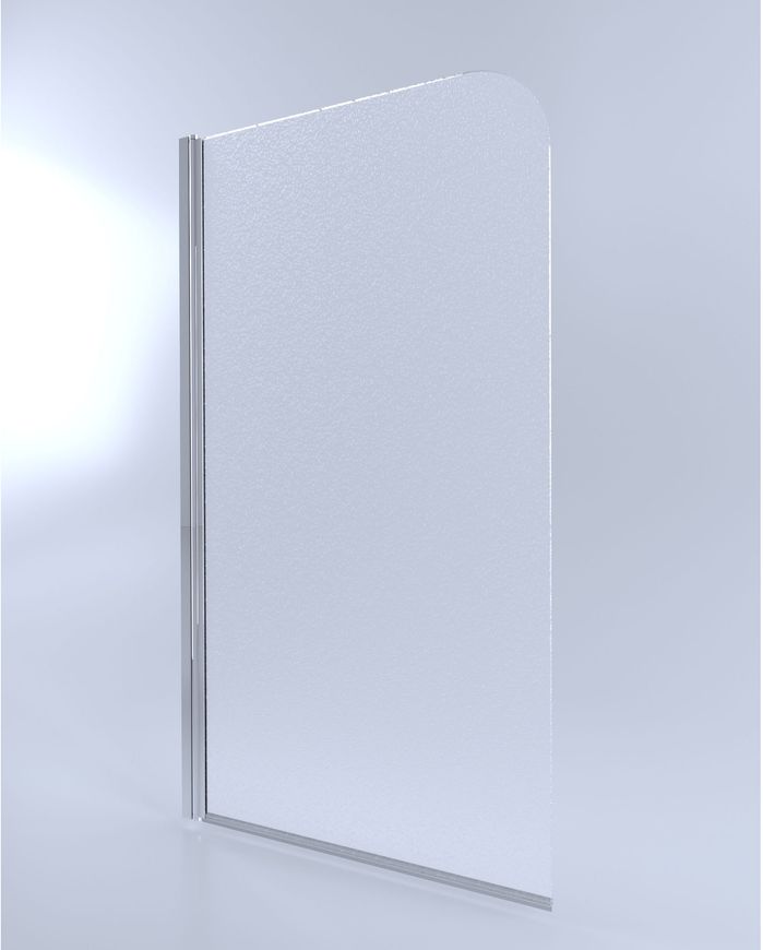 Шторка стеклянная (перегородка) для ванны QTAP STANDARD стекло 6 мм Pear, 75x130, распашная, левая - STDCRM407513APL