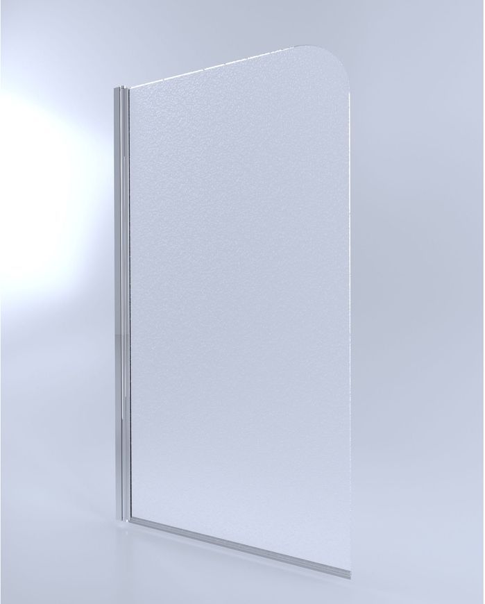 Шторка стеклянная (перегородка) для ванны QTAP STANDARD стекло 6 мм Pear, 75x130, распашная, левая - STDCRM407513APL