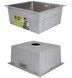 Кухонная мойка интегрированная под столешницу Lidz Handmade H4843 Brushed Steel 3,0/1,0 мм LDH4843BRU49441 - LDH4843BRU49441 - 7