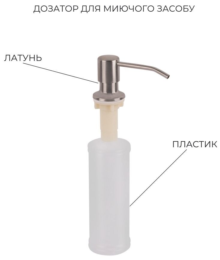 Кухонная мойка Lidz Handmade H6350R Brushed Steel 3,0/1,0 дозатор, корзина LDH6350BRUR4558747522 - LDH6350BRUR4558747522