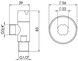 Кран приладовий кутовий Thermo Alliance Standart 1/2"х3/4" ЗР латунь, керамічна букса SF342W1520