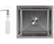 Кухонная мойка интегрированная под столешницу Lidz Handmade H4843 Brushed Steel 3,0/1,0 мм LDH4843BRU49441 - LDH4843BRU49441 - 1