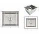 Кухонная мойка интегрированная под столешницу Lidz Handmade H4843 Brushed Steel 3,0/1,0 мм LDH4843BRU49441 - LDH4843BRU49441 - 2