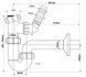Сифон для умывальника McALPINE 1 1/4&Prime; x 32 мм с подключением к стиральной машине HC4PF-32WM - HC4PF-32WM - 2