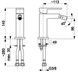 Смеситель для биде KFA ARMATURA LOGON BLACK 5137-015-81 с донным клапаном - 5137-015-81 - 2
