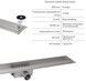 Корпус линейного трапа из нержавеющей стали Qtap Taurus 800 без решетки, с сухим затвором QTTAU800 - QTTAU800 - 3