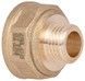 Переходник латунный (соединение резьбовое) Thermo Alliance Standart 1/2" ВР х 1/4" НР SD409156