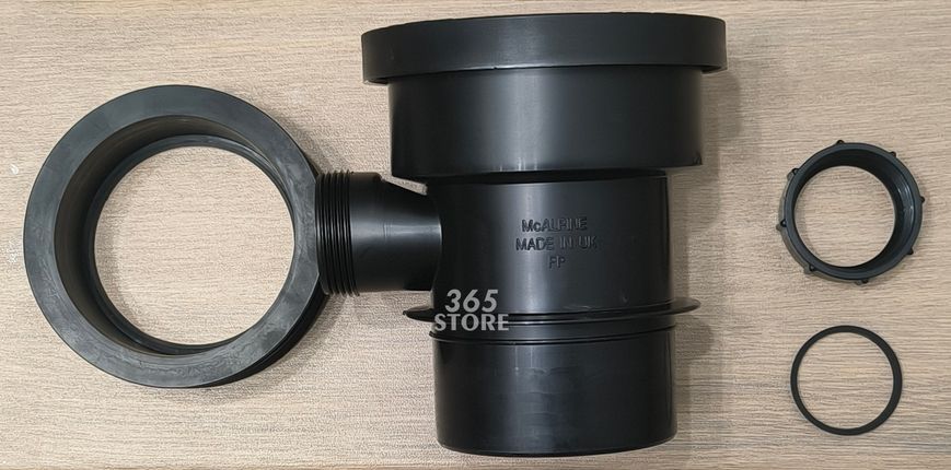 Патрубок соединительный McALPINE 110 мм с отводом 40 мм DC1D-BL