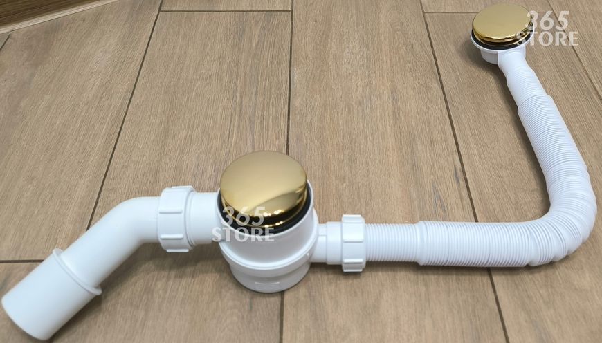 Сифон McALPINE "клік-клак" для ванни HC2600CL-GOLD-PVD золото - HC2600CL-GOLD-PVD