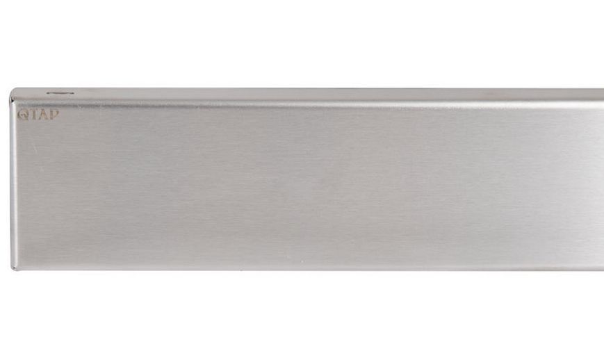 Трап із нержавіючої сталі Qtap Taurus Tile 700 лінійний із сухим затвором під плитку QTTAUTILE700 - QTTAUTILE700