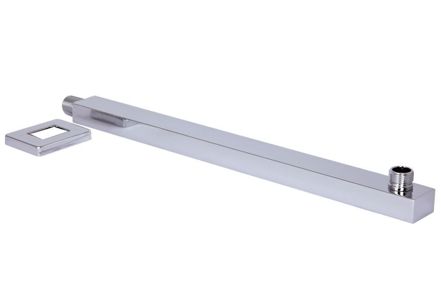 Кронштейн для верхнего душа Qtap Trubice 400 мм прямоугольный QTTRU120CRM45928 Chrome - QTTRU120CRM45928