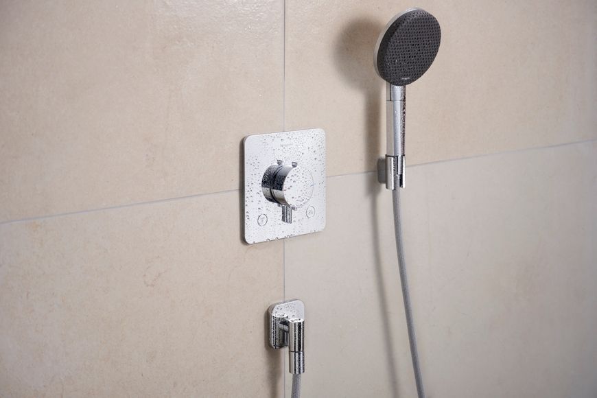 Шланговое подсоединение HANSGROHE FixFit Fine Q с обратным клапаном Chrome 28884000 хром - 28884000