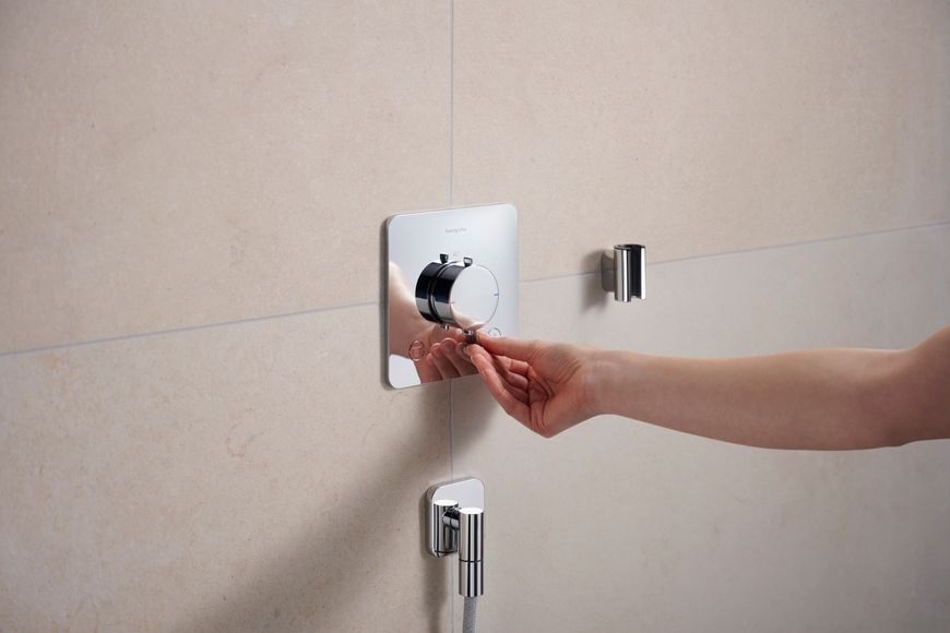 Шланговое подсоединение HANSGROHE FixFit Fine Q с обратным клапаном Chrome 28884000 хром - 28884000